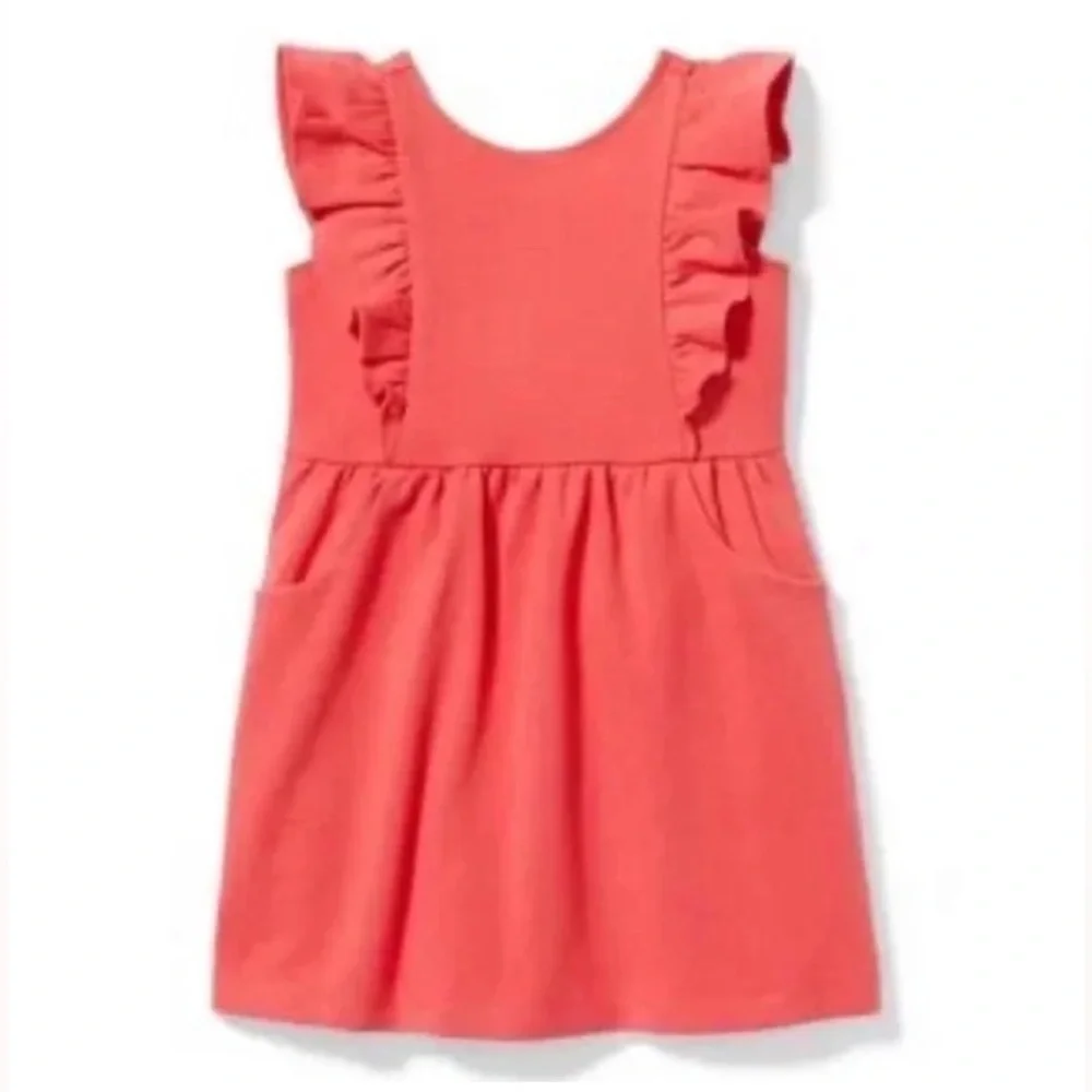Janie and Jack Classic Ruffled Coral Reef Sundress